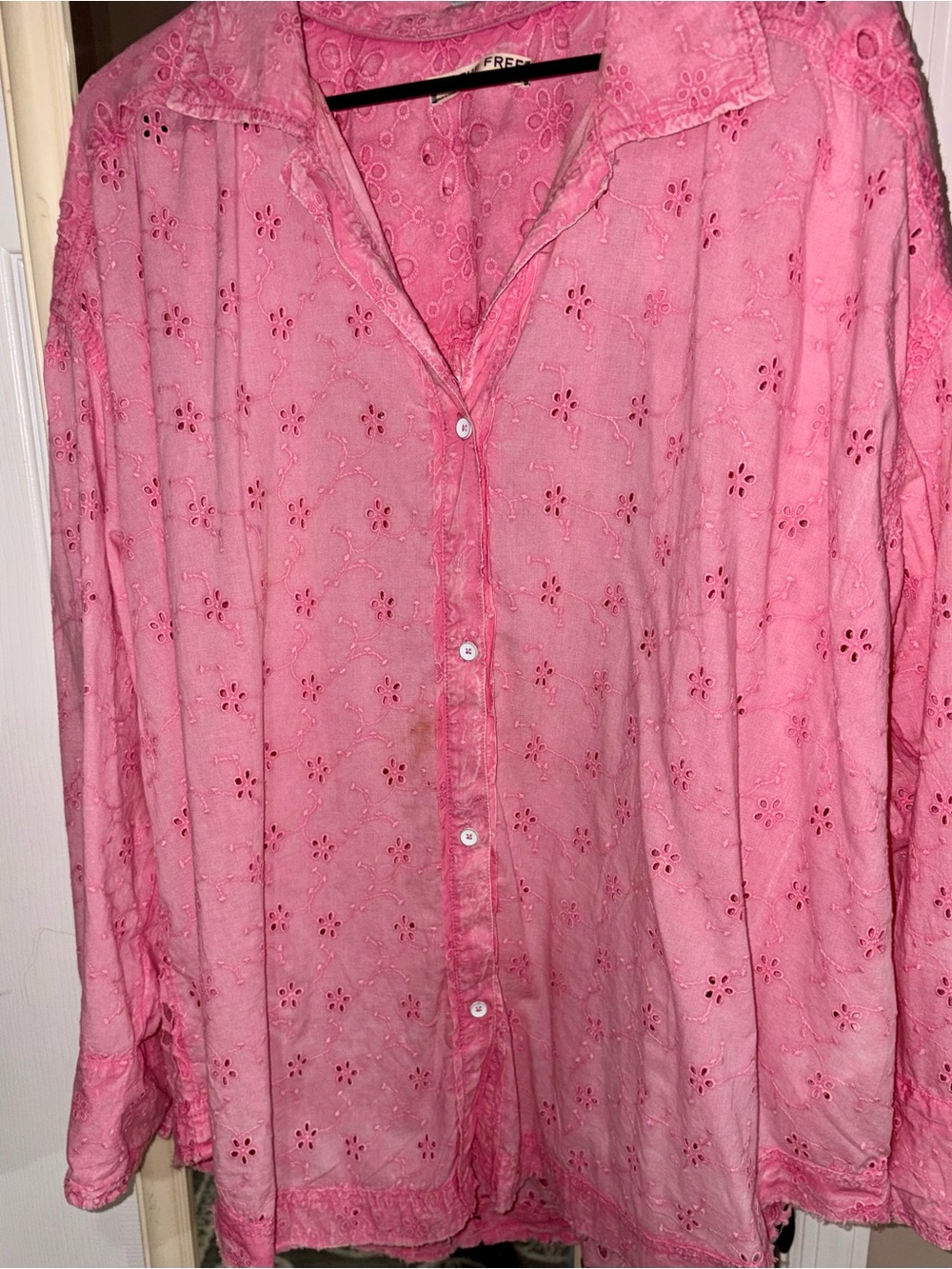 Free People We The Free Eyelet Shirt Anthropologie
XL